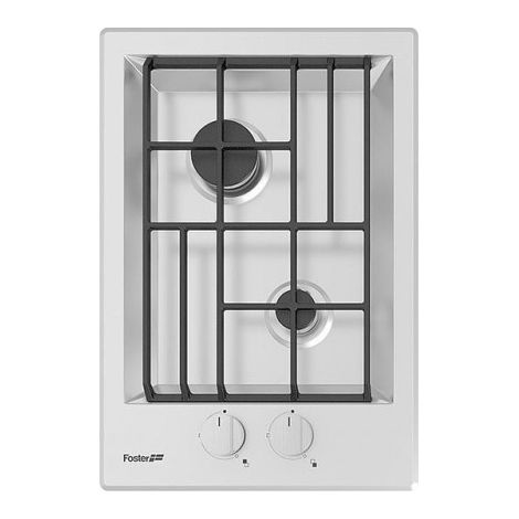 Foster 7208 032. Colore del prodotto: Bianco, Posizionamento dell'apparecchio: Da incasso, Tipo di piano cottura: Gas. Bruciatore piccolo: 1000 W, Bruciatore medio: 1750 W. Tipo di contro... - 7208032 (1/2)