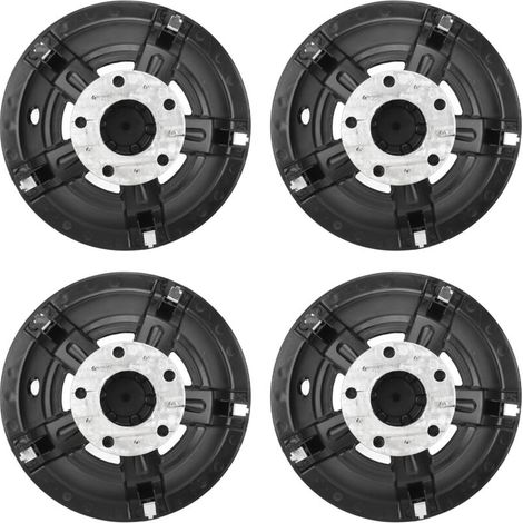 4Pcs Panier Moyeu De Roue Cap Moyeu De Roue Couvercle 10in Protection Anti-Rayures Couverture De Moyeu De Roue De Remplacement pour E Z GO. (1/5)