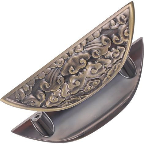 Griffe de meuble avec 2 pièces fixation vintage support 64 mm, élégante et pratique au style (1/5)