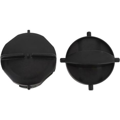 Lot de 2 bouchons étanches à clipser pour tuyaux d'évacuation d'eaux usées de camping-cars, avec double clapet anti-retour. Couvercle en plastique pour réservoir d'eaux usées, compatible avec les cara (1/4)