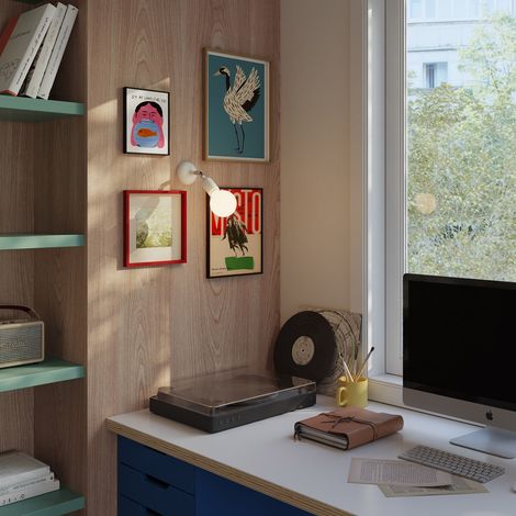 Lampada Fermaluce in silicone con snodo (1/3)