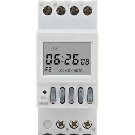 Minuterie TM626, interrupteur de puissance, minuterie intelligente, relais de contrôle de temps, montage sur rail DIN, 220 V CA (1/5)