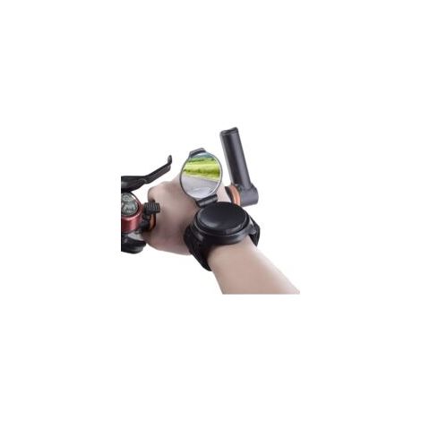 Adatto per specchietti retrovisori per bicicletta Lntyq, accessori per bicicletta, regolabile a 360°, adatto anche per manubri di moto, catarifrangenti, stile cinturino da polso, protegge i polsi di p