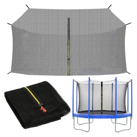 Innennetz 12FT mit 8 Stangen für Trampolin 360/366/369cm. (1/5)