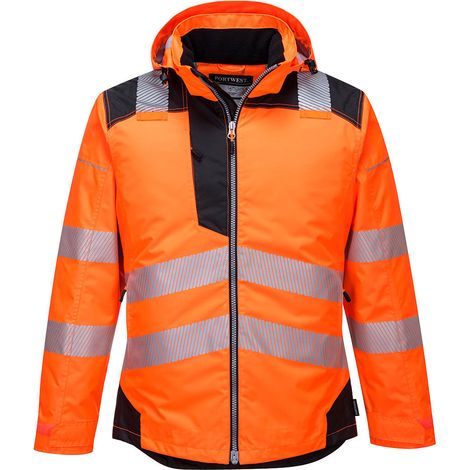Parka HV PW3 couleur : Orange/Noir taille M - PORTWEST