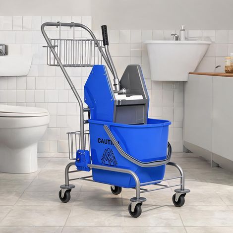 Accessoire de nettoyage bleu en métal 73 x 45 x 95 cm (1/5)