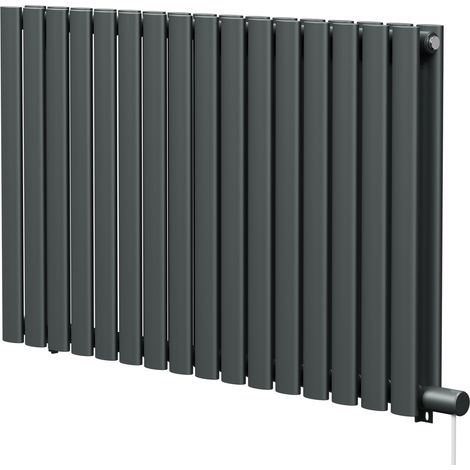 Boone Anthracite 600mm x 960mm Horizontal Electric Double Panel Radiator (1/5)