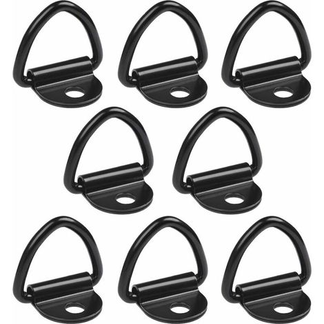 8 Pièces Anneau D'Arrimage En Acier Inoxydable Anneaux En V Crochets Pour Remorques, Machinerie Lourde, Outils Électriques, Arrimage (1/5)