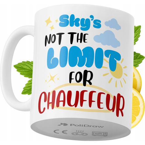 Lustiger Chauffeur-Becher mit witzigem Textdesign – ideal für Geburtstage, Namenstage und Feiertage. Premium-Becher für besondere Anlässe, ob zu Hause, im Büro oder bei der Arbeit. Farbe: Weiß, 330 ml