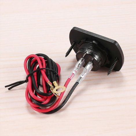 Wasserdichtes 12V/24V-Spannungsmessgerät für Boote, LKWs, ATVs und UTVs (1/5)