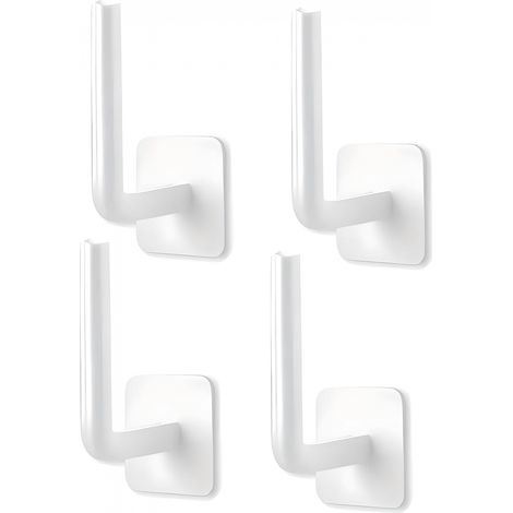 Set mit 4 Mehrzweck-Wandhaken zum Aufhängen von Jacken, selbstklebende Haken für Schlafzimmer, Badezimmer, Küche, Büro (1/5)