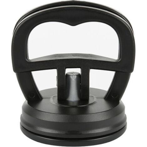 Lot de 2 outils de débosselage et de réparation de voiture avec ventouses pour poignées de fenêtre, portes, miroirs, granit, levage d'objets en mouvement (5,7 cm) Noir (1/5)