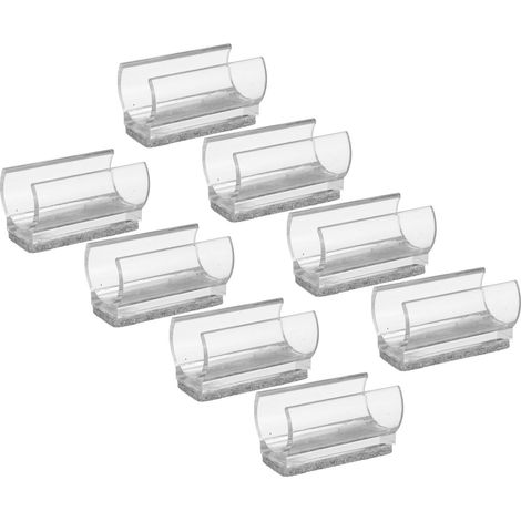 Lot de 8 protège-pieds meubles tubulaires en métal 20 mm, feutre (1/5)