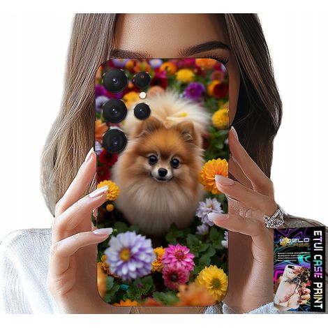 Coque pour Samsung Galaxy S22 Ultra - adorable chien, coque Poméranien + film protecteur (1/5)