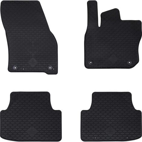 Car Mat 4 pcs Black suitable for VW TIGUAN MHEV & PHEV 2024- vidaXL
