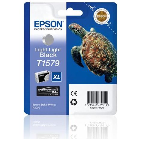Epson Turtle T1579 cartouche d'encre 1 pièce(s) Original Rendement élevé (XL) Noir très pâle