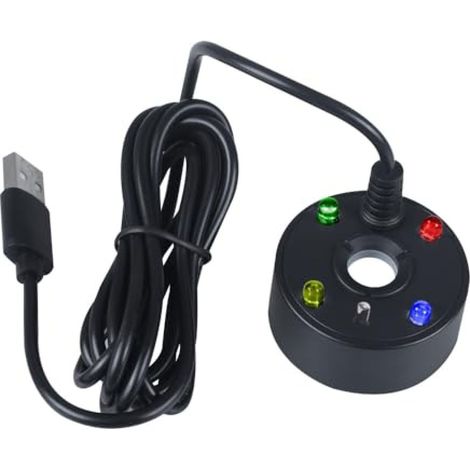 Nebelgenerator - USB 5 V - LED Couleur Changer - Protection Basse Eau - Pour Aquarium Et Bassin - Noir