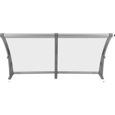 Toldos, construcción de aluminio duradera, protección eficaz contra la lluvia y los rayos UV, transparentes y plateados. (1/2)