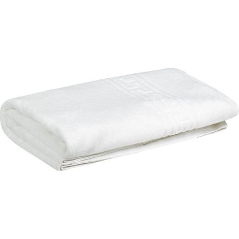 Toalla XL blanca para hostelería en tejido 100% algodón CORAL VALENTO