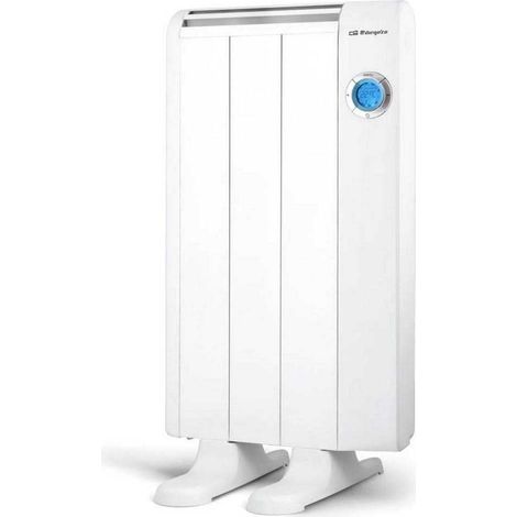 Radiateur à économie d'énergie, 3 éléments chauffants, écran numérique LCD, télécommande, programmable, 500 W, aluminium, blanc (1/5)