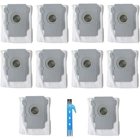FENOPLASTICAFOREHILL 10 paquets de sacs ordures accessoires pour iRobot Roomba i7 (7150) i7 + / Plus (7550) S9 + (9550) E5 E6 E7 pices de rechange pour aspirateur robot (1/5)