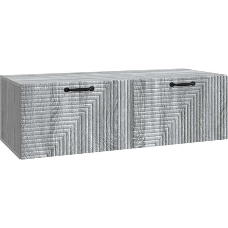 Maison Exclusive - Mobile Porta TV da Muro Grigio Sonoma 98 x 41 x 30 cm (1/5)