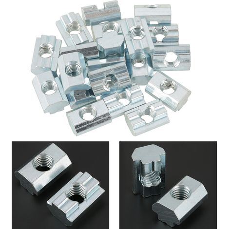 Gleitmutter aus verzinktem Kohlenstoffstahl für T-Nut, Zubehör für Aluminiumprofile, M8 (1/5)