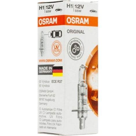 Bombilla Proyector Osram 64150 H1 12V - 55W P14.5S Blanca (1/2)