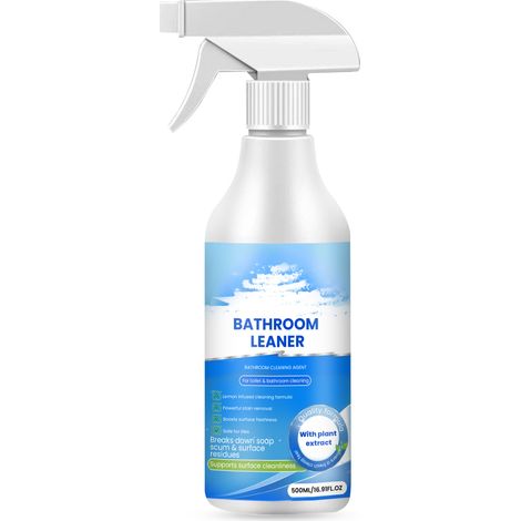 Nettoyant pour salle de bain, idéal pour nettoyer les carreaux, le verre, le calcaire et les taches d'eau. 500 ml. (1/5)