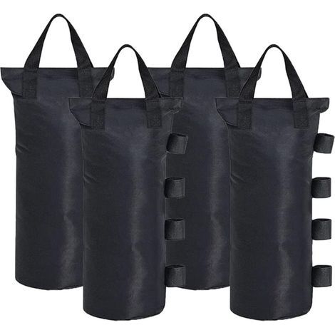 Lot de 4 sacs de lestage 50 x 20 cm – Tissu Oxford 800D imperméable – Poids jusqu'à 40 kg – Pour tentes et pavillons (1/5)