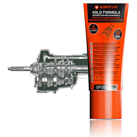 WARM UP GOLD FORMULA 150ml en Tube anti-friction boite manuelle