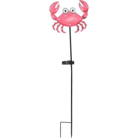 Lampe de jardin solaire en forme de crabe compatible avec une utilisation extérieure (1/5)
