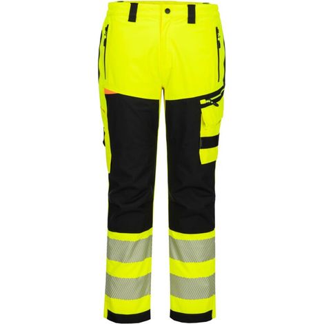 Pantaloni da pioggia Dx4 Hv - Taglia 28 - Giallo/nero - Portwest
