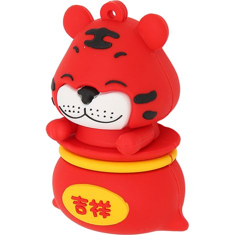 Cartoon Tiger USB-Stick, 32 GB, antimagnetisch, stabile und tragbare Technologie. (1/5)