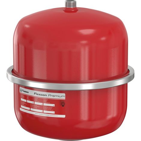 Flamco – Vase d'expansion 8L pour systèmes de chauffage – Acier – Pression max 3 bars – Compatible M 3/4' – Garantie 15 ans