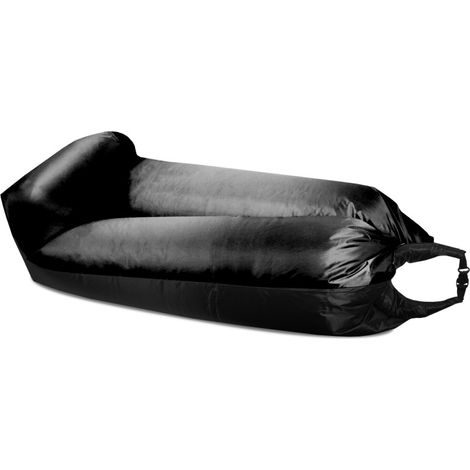 Aga Aufblasbarer Sitzsack LAZY BAG 230x70 cm Schwarz/Schwarz