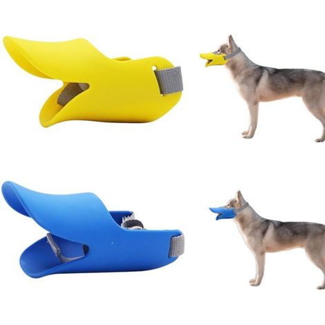 Confezione singola - Museruola per cani - Museruola regolabile in morbido silicone - Regolabile e confortevole - Adatta a cani di taglia media - Ideale per passeggiate e toelettatura.