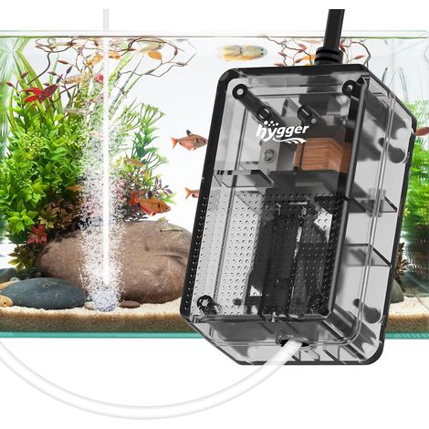 Small Ultra-Quiet Aquarium Air Pump, Oxygen Pump for Aquarium with Transparent Structure 40dB Equipped with Bubbles (1/5)