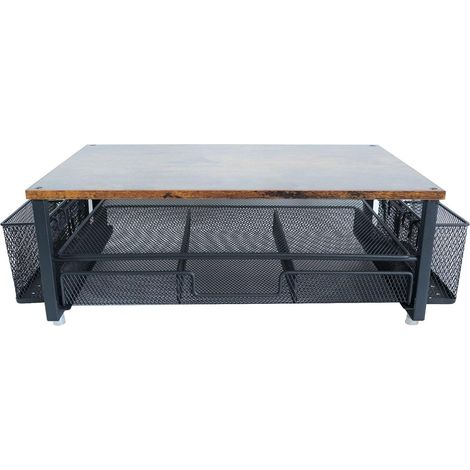 Support de moniteur en métal robuste avec solution de rangement intégrée pour poste de travail bien rangé, planificateur de bureau moderne (1/5)