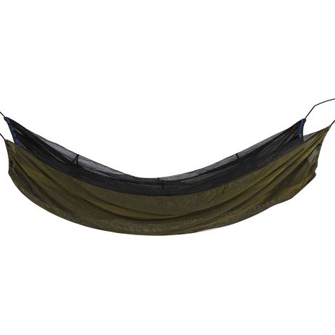 Hamac de Camping Léger Anti-Moustiques Portable pour Randonnée et Survie - Vert Foncé (1/5)