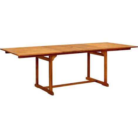 Maison Exclusive - Garten-Esstisch (160-240)x100x75 cm Massivholz (1/5)