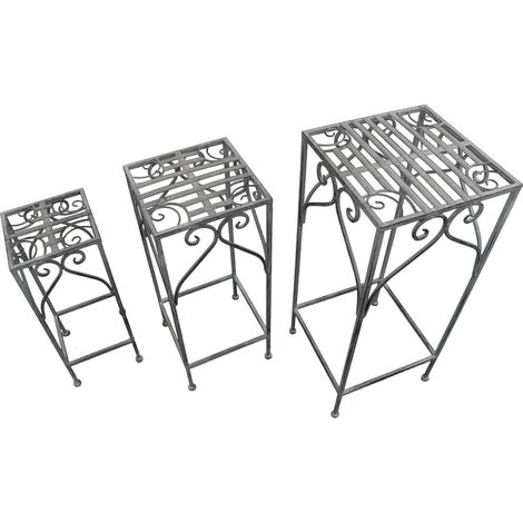 DORIAN - set di 3 fioriere quadrato (1/2)