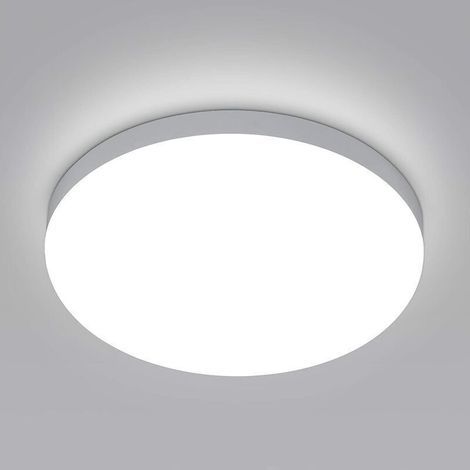 Plafonnier LED Rond, Lampe de Plafond pour Salle de Bain , IP54 Imperméable 6500K Blanc Froid, Luminaire Plafonnier Moderne pour Salle de Bain Chambre Cuisine Salon Balcon 30W Diamètre 30cm (1/5)