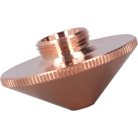Buse de coupe laser fibre cuivre simple couche pour machine soudure pièce industrielle 28x15mm filetage 11mm 1 trou 1.0mm (1/5)