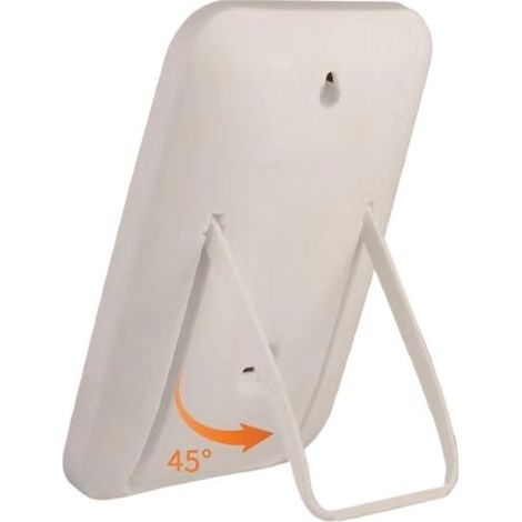 Miroir de courtoisie LED avec lumière, portable pour hommes, coiffeuse de bureau, bureau, dortoir étudiant, petit miroir. (1/2)