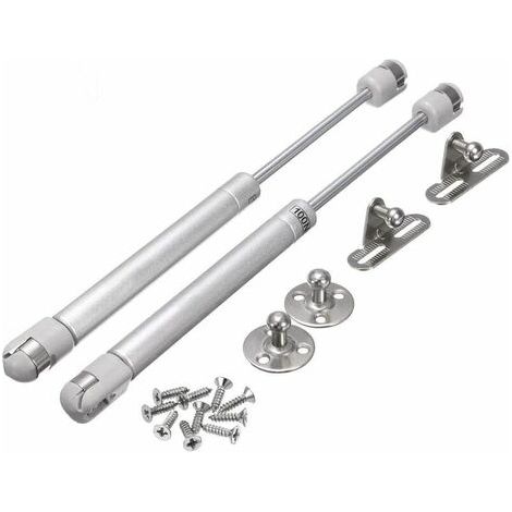 Kaelt - 2PCS vérins à gaz 100N verin meuble hydraulique ressort amortisseurs à gaz d'origine porte armoire de cuisine Bras pneumatique pour levage de porte armoire meuble cuisine amortisseur charniè (1/5)