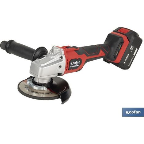 Amoladora a batería 20 V sin escobillas, discos de 115/125 mm, 2500-10000 rpm (1/4)