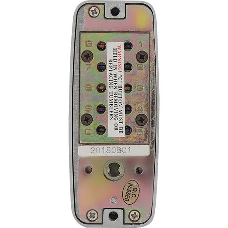 Cerradura de puerta con código digital de 2 a 8 dígitos, fabricada en aleación de zinc, cerradura de seguridad con código. (1/5)