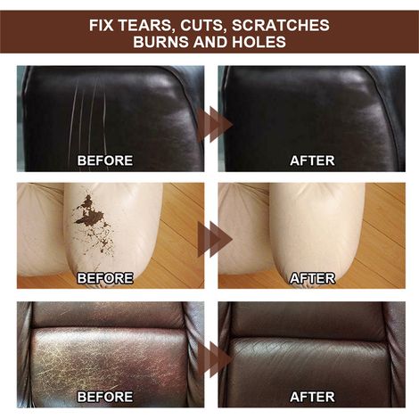 Crème réparatrice pour cuir 20 ml, gel réparateur pour sièges auto et canapés en cuir endommagés (1/5)