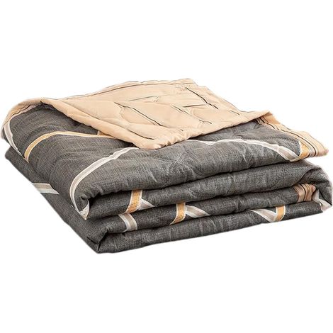 Couette Coton 150x100 cm - Couette Hivernale Épaisse et Douce - Lavable en Machine - Gris Foncé - 1 Pièce (1/5)